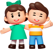 어린이 2명